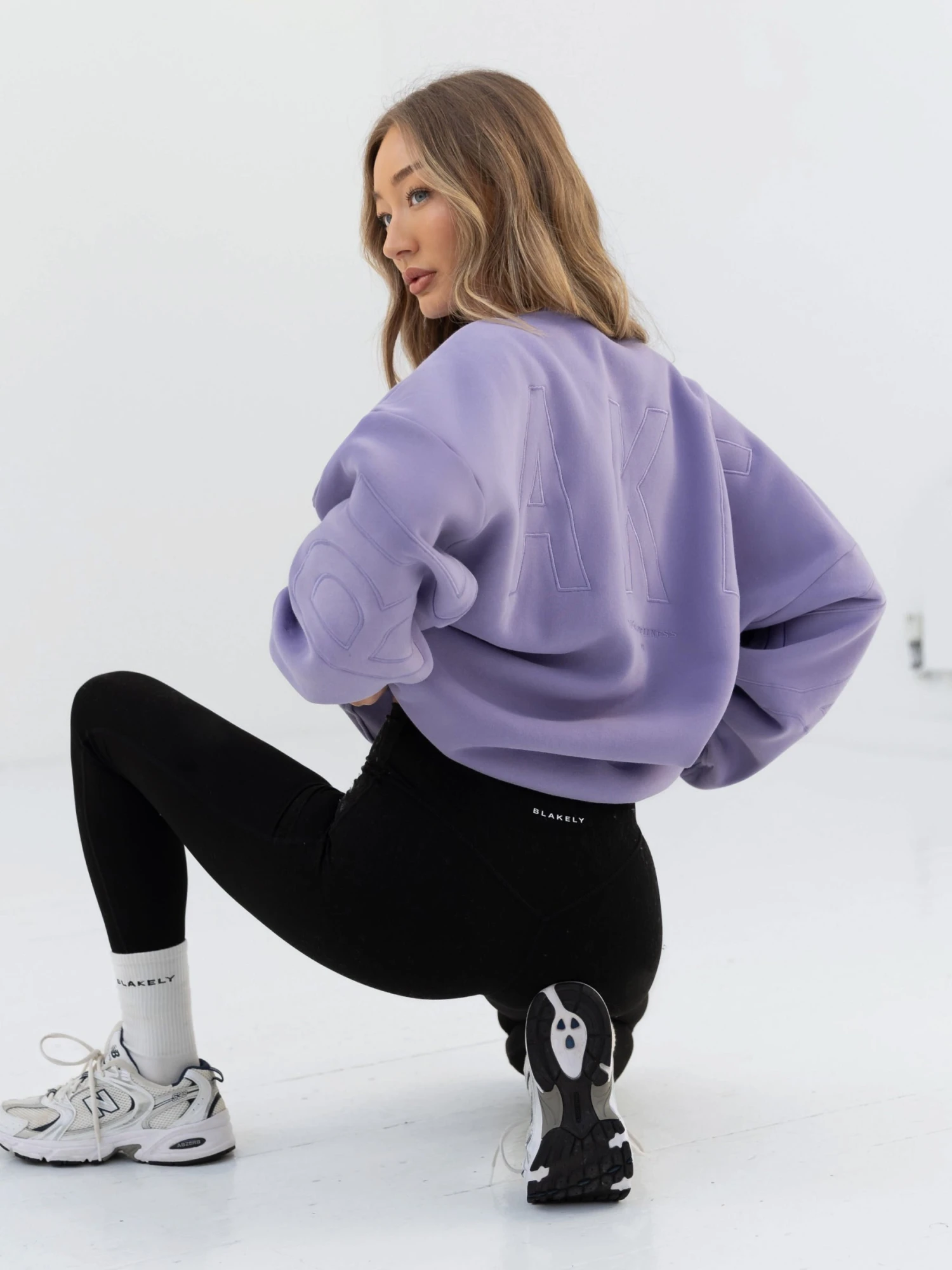 Embroidered Isabel Oversized Jumper - Lilac Embroidered Isabel Oversized Jumper - Lilac -BLAKELY CLOTHING SHOP 3039TLILACLEADD