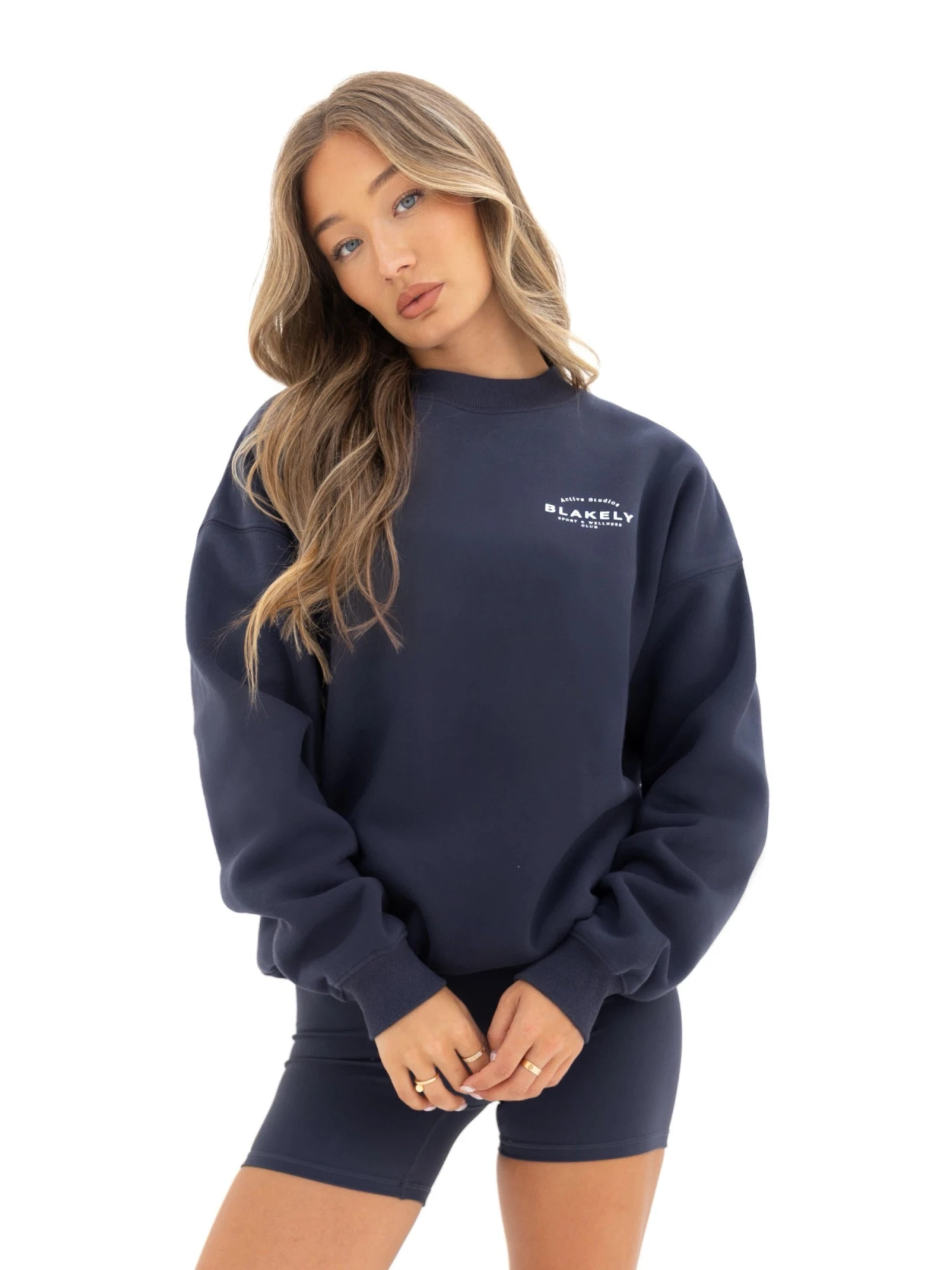 Active Studios Oversized Jumper - True Navy Active Studios Oversized Jumper - True Navy -BLAKELY CLOTHING SHOP 3057ANAVY05D