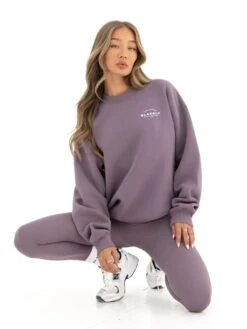 Active Studios Oversized Jumper - Grape -BLAKELY CLOTHING SHOP 3057APLUM04D