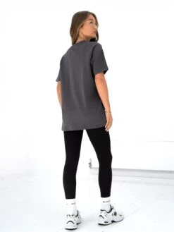 Olivia Oversized T-Shirt - Charcoal -BLAKELY CLOTHING SHOP 3124CHARCOALD 1