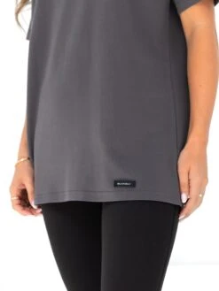 Olivia Oversized T-Shirt - Charcoal -BLAKELY CLOTHING SHOP 3124CHARCOALD