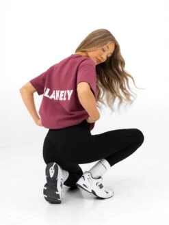 Amelie Oversized T-Shirt - Dark Pink -BLAKELY CLOTHING SHOP 3124ODARKPINK05D