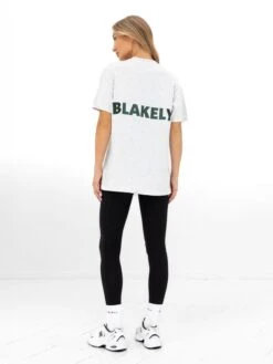 Amelie Oversized T-Shirt - Marl Grey -BLAKELY CLOTHING SHOP 3124OMARLGREY02D