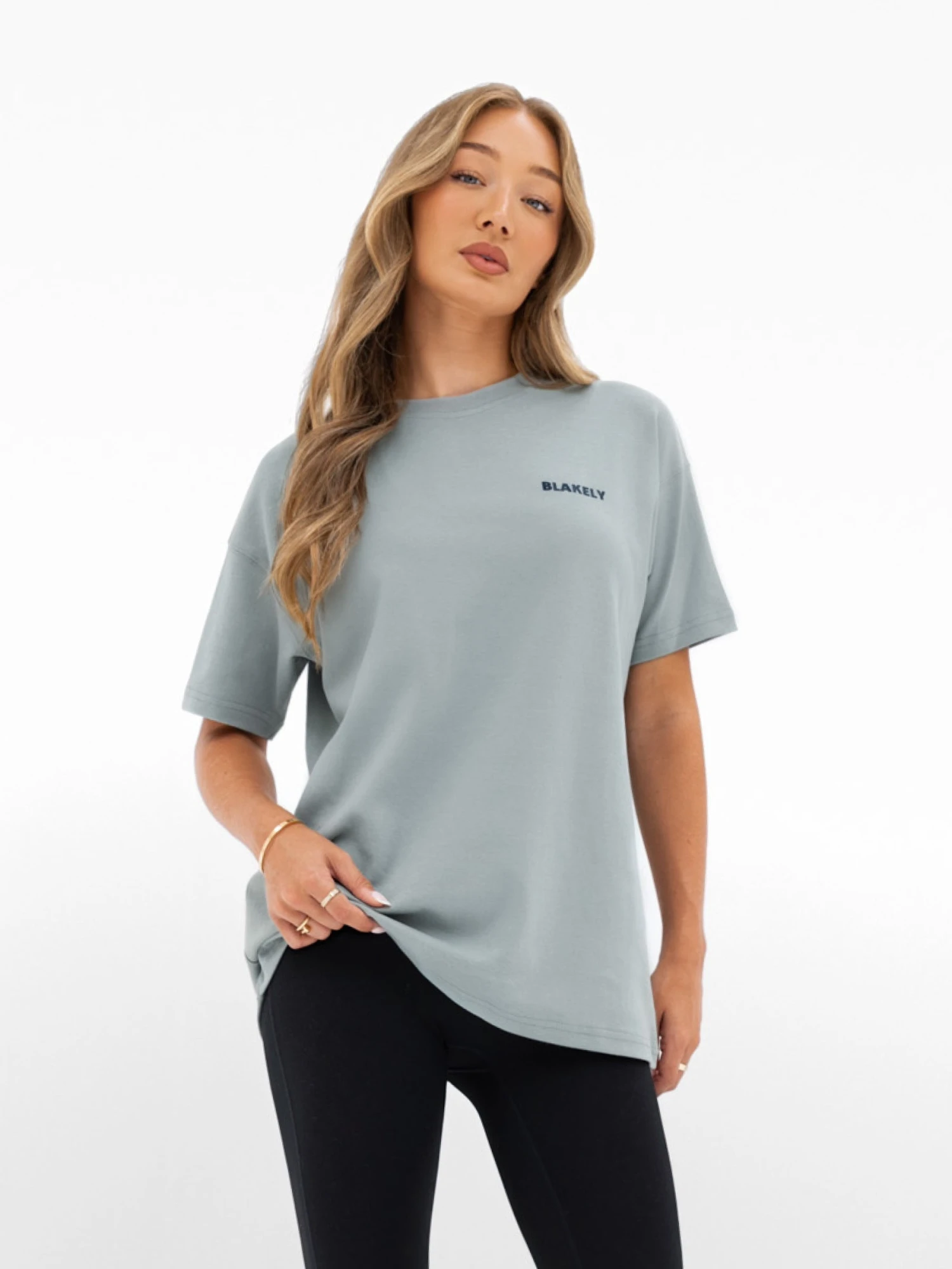 Amelie Oversized T-Shirt - Mineral Blue Amelie Oversized T-Shirt - Mineral Blue -BLAKELY CLOTHING SHOP 3124OMINERALBLUE01D