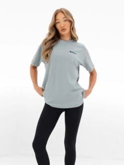 Amelie Oversized T-Shirt - Mineral Blue 7 Amelie Oversized T-Shirt - Mineral Blue -BLAKELY CLOTHING SHOP 3124OMINERALBLUE03D