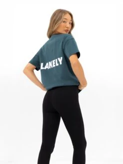 Amelie Oversized T-Shirt - Teal Green -BLAKELY CLOTHING SHOP 3124OTEALGREEN04D