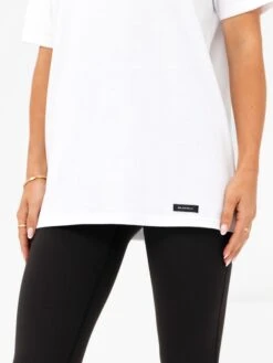 Olivia Oversized T-Shirt - White -BLAKELY CLOTHING SHOP 3124WHITELEADD 1