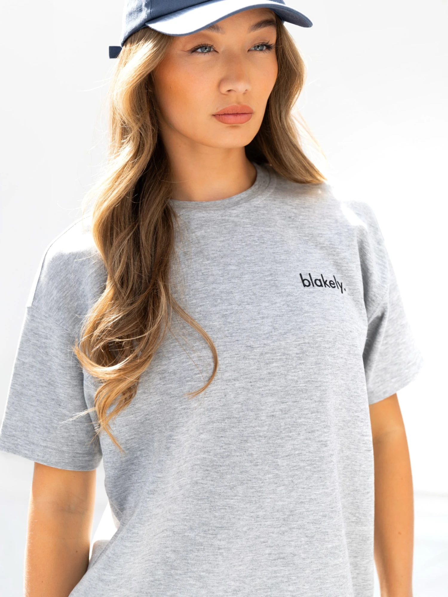 Sami Oversized T-Shirt - Marl Grey Sami Oversized T-Shirt - Marl Grey -BLAKELY CLOTHING SHOP 3125IWMARLGREYD 2