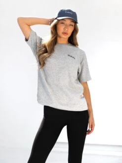 Sami Oversized T-Shirt - Marl Grey 3 Sami Oversized T-Shirt - Marl Grey -BLAKELY CLOTHING SHOP 3125IWMARLGREYD 3