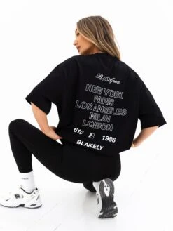 Apex City Ultra Oversized T-Shirt - Black -BLAKELY CLOTHING SHOP 3256BLACK05D 0992c492 6c97 42e4 a2f6 3147e5bdba94