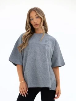 Apex City Ultra Oversized T-Shirt - Marl Grey -BLAKELY CLOTHING SHOP 3256MARLGREY01D 6650c60a de06 4946 baa6 6a5850135094