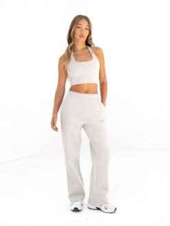 Active Studios Wide Leg Sweatpants - Ivory -BLAKELY CLOTHING SHOP 3304ABONE05D