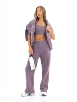 Active Studios Wide Leg Sweatpants - Grape -BLAKELY CLOTHING SHOP 3304APLUM02D