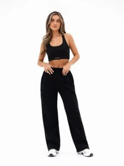 Isabel Wide Leg Sweatpants - Black -BLAKELY CLOTHING SHOP 3304BLACK05D