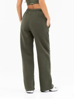 Isabel Wide Leg Sweatpants - Khaki Green -BLAKELY CLOTHING SHOP 3304KHAKI04D