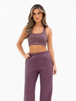 Isabel Wide Leg Sweatpants - Light Plum -BLAKELY CLOTHING SHOP 3304PLUM01D