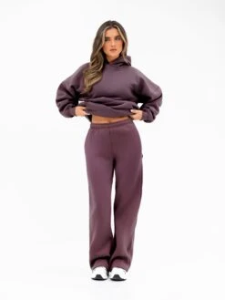 Isabel Wide Leg Sweatpants - Light Plum -BLAKELY CLOTHING SHOP 3304PLUM02D