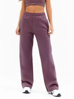 Isabel Wide Leg Sweatpants - Light Plum -BLAKELY CLOTHING SHOP 3304PLUM03D