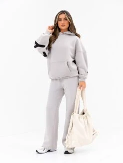 Isabel Wide Leg Sweatpants - Stone -BLAKELY CLOTHING SHOP 3304STONE02D