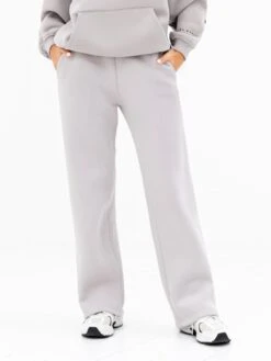 Isabel Wide Leg Sweatpants - Stone -BLAKELY CLOTHING SHOP 3304STONE06D