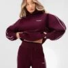 Apex Pro Oversized Hoodie - Deep Burgundy