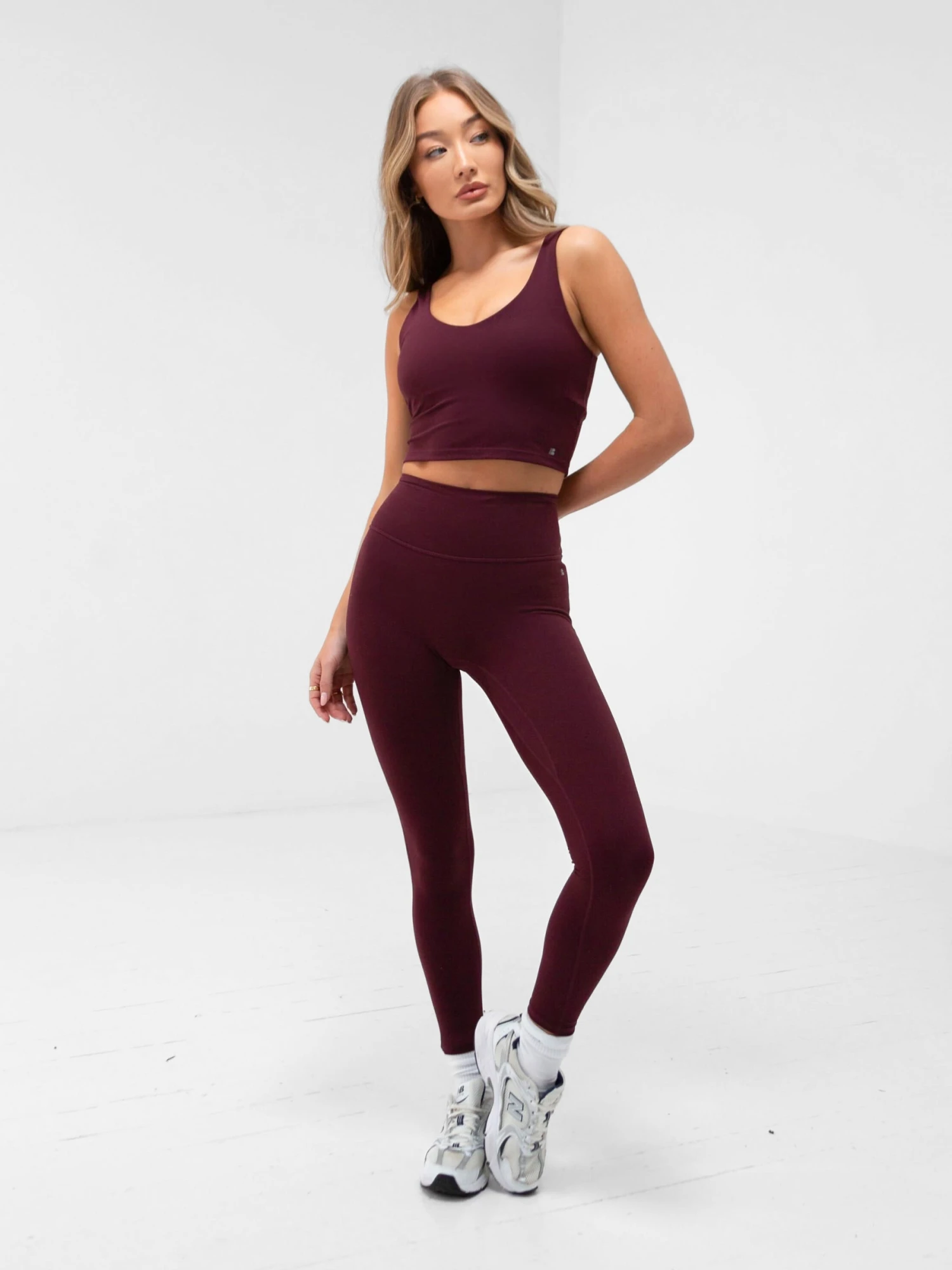Apex Pro Compression Leggings - Deep Burgundy Apex Pro Compression Leggings - Deep Burgundy -BLAKELY CLOTHING SHOP 3380Burgundy 01D