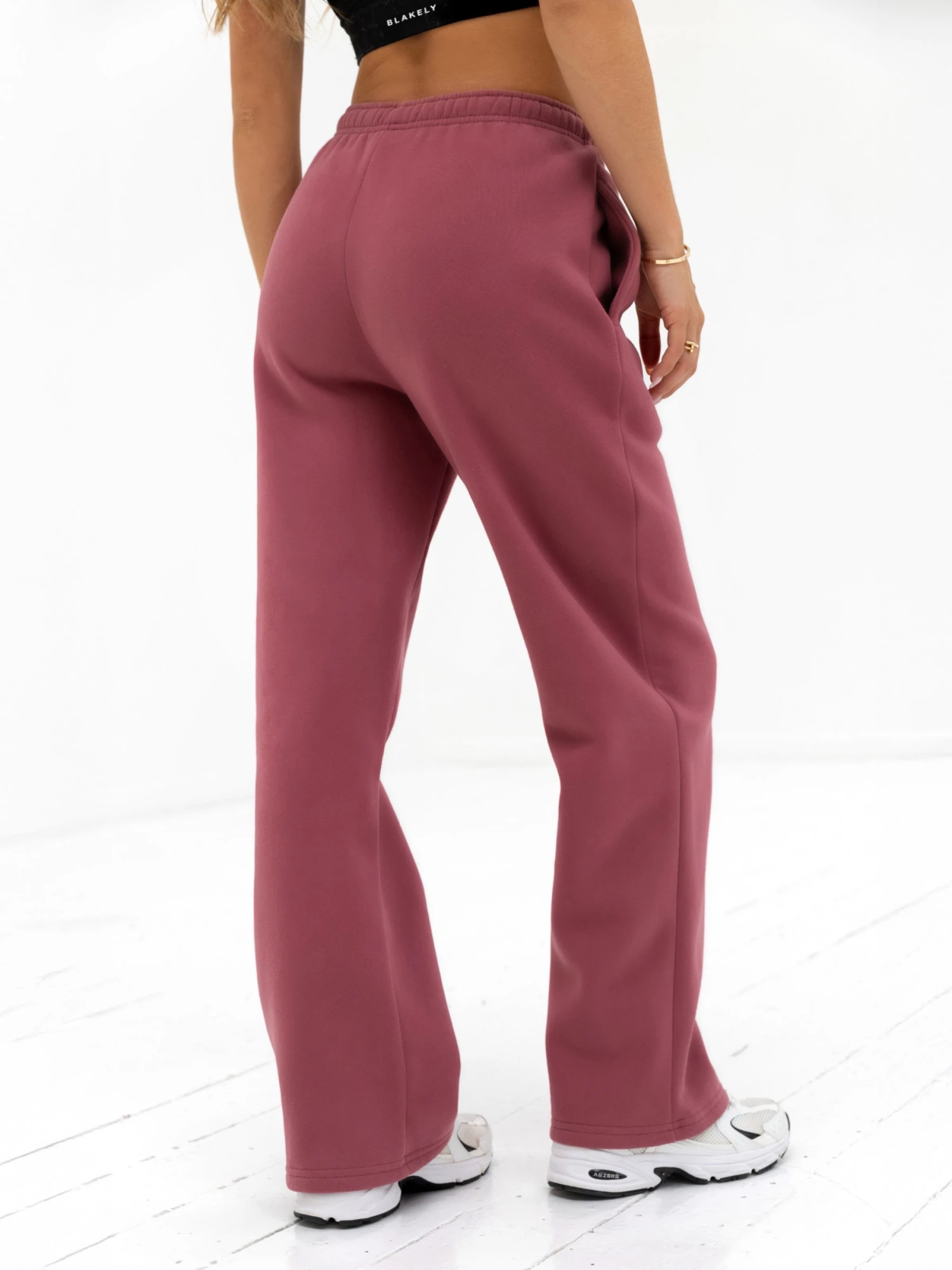 Amelie Wide Leg Sweatpants - Dark Pink Amelie Wide Leg Sweatpants - Dark Pink -BLAKELY CLOTHING SHOP 3470 1DARKPINK04D