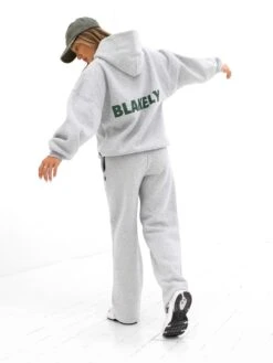 Amelie Wide Leg Sweatpants - Marl Grey 7 Amelie Wide Leg Sweatpants - Marl Grey -BLAKELY CLOTHING SHOP 3470 1MARLGREY03D