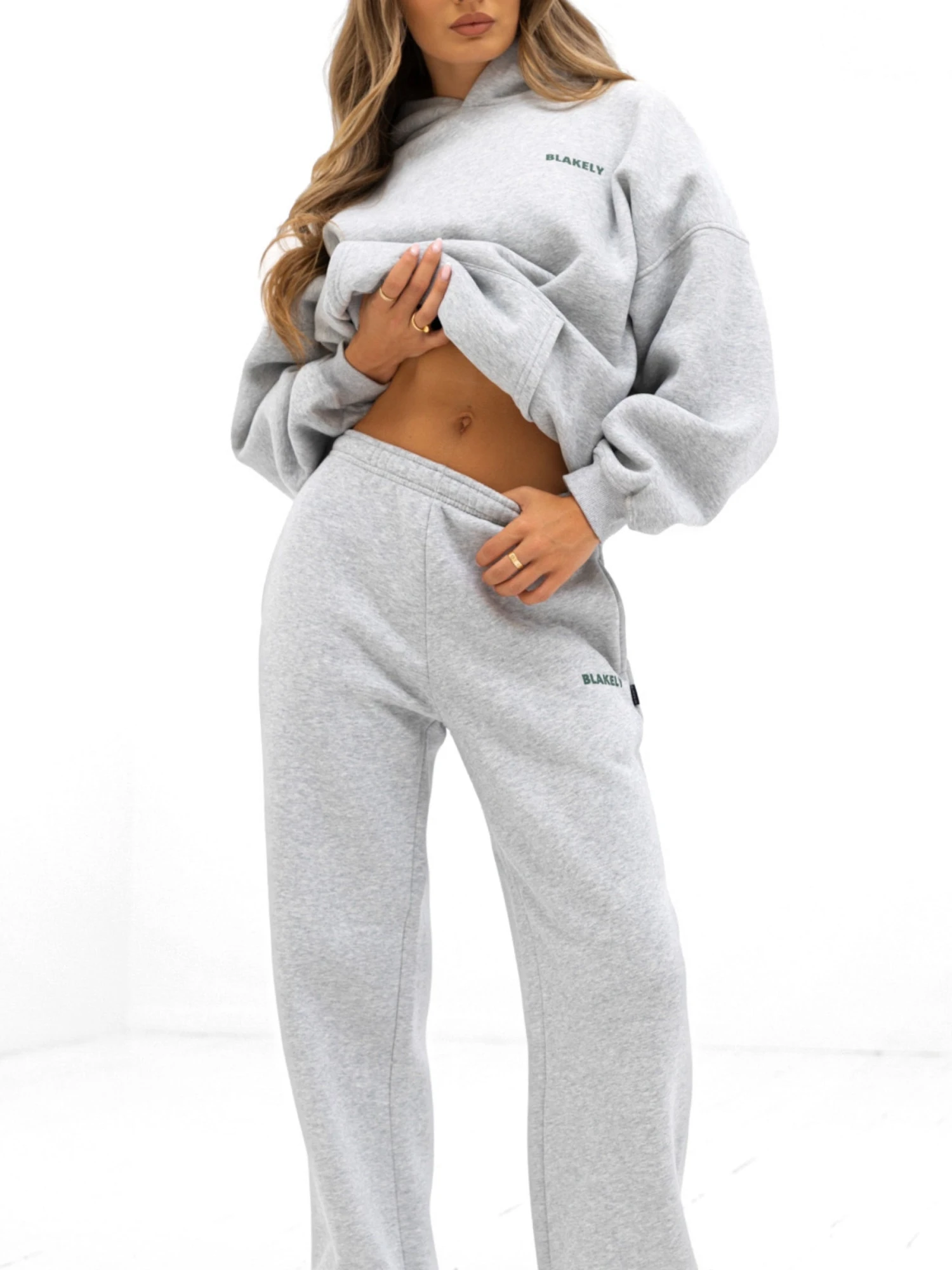 Amelie Wide Leg Sweatpants - Marl Grey Amelie Wide Leg Sweatpants - Marl Grey -BLAKELY CLOTHING SHOP 3470 1MARLGREY05D