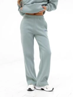 Amelie Wide Leg Sweatpants - Mineral Blue -BLAKELY CLOTHING SHOP 3470 1MINERALBLUE04D