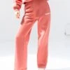 Cloud Print Wide Leg Sweatpants - Sunrise Coral 2 Cloud Print Wide Leg Sweatpants - Sunrise Coral -BLAKELY CLOTHING SHOP 3470CORAL05LEADD