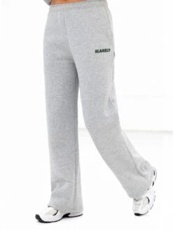 Cloud Print Wide Leg Sweatpants - Marl Grey -BLAKELY CLOTHING SHOP 3470MARL03D