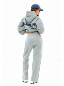 Cloud Print Wide Leg Sweatpants - Mineral Blue 5 Cloud Print Wide Leg Sweatpants - Mineral Blue -BLAKELY CLOTHING SHOP 3470MINERAL02D