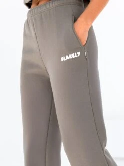 Cloud Print Wide Leg Sweatpants - Safari Green -BLAKELY CLOTHING SHOP 3470SAFARI03D