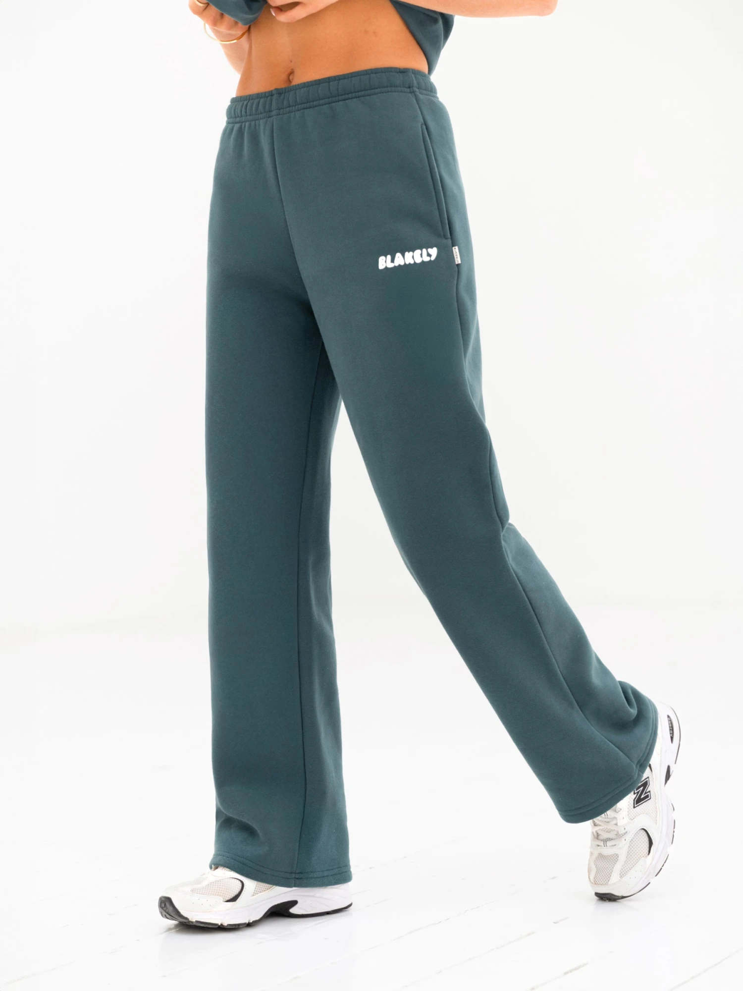 Cloud Print Wide Leg Sweatpants - Teal Green Cloud Print Wide Leg Sweatpants - Teal Green -BLAKELY CLOTHING SHOP 3470TEAL03LEADD