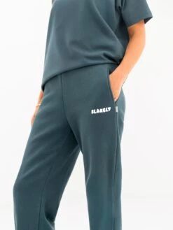 Cloud Print Wide Leg Sweatpants - Teal Green 6 Cloud Print Wide Leg Sweatpants - Teal Green -BLAKELY CLOTHING SHOP 3470TEAL06D