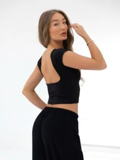 Solea Backless Top - Black -BLAKELY CLOTHING SHOP 3590BLACKD