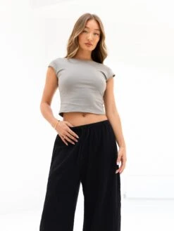 Solea Backless Top - Neutral Grey 6 Solea Backless Top - Neutral Grey -BLAKELY CLOTHING SHOP 3590NEUTRALGREYD 2