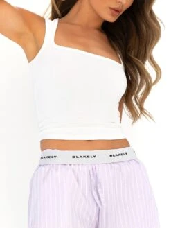 Elodie Stripe Shorts - Purple -BLAKELY CLOTHING SHOP 3641PURPLE02D