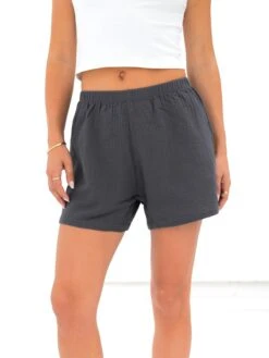 Mila Summer Shorts - Charcoal