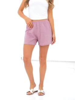 Mila Summer Shorts - Dusty Pink -BLAKELY CLOTHING SHOP 3643PINK05D
