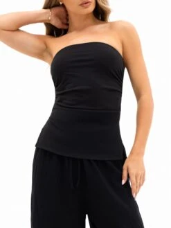 Solea Bandeau Top - Black 6 Solea Bandeau Top - Black -BLAKELY CLOTHING SHOP 3695BLACK01D