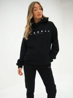 Composure Oversized Hoodie - Black -BLAKELY CLOTHING SHOP 411EblackD