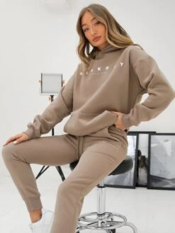 Composure Oversized Hoodie - Brown 3 Composure Oversized Hoodie - Brown -BLAKELY CLOTHING SHOP 411ebrownleadD
