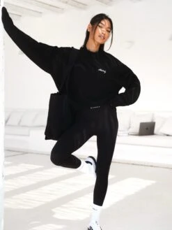 Oversized Knitted Jumper - Black -BLAKELY CLOTHING SHOP 6029WBLACKD 1