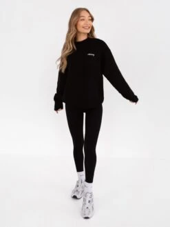 Oversized Knitted Jumper - Black -BLAKELY CLOTHING SHOP 6041Black 06D