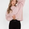 Oversized Knitted Jumper - Marshmallow Pink -BLAKELY CLOTHING SHOP 6041Pink 02LEADD
