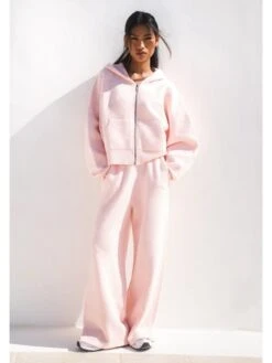Knitted Wide Leg Sweatpants - Marshmallow Pink -BLAKELY CLOTHING SHOP 6070PINKD 633bd7cc f5bd 4803 9708 54092f365a31