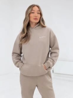 Series Oversized Hoodie - Washed Khaki -BLAKELY CLOTHING SHOP 836AWBrown 04D
