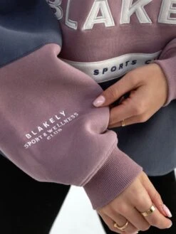 Alpine Oversized Hoodie - Dusty Pink -BLAKELY CLOTHING SHOP AlpinepinkcloseupD